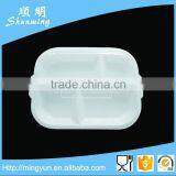 White Melamine Snack Serving Tray