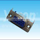 D-SUB Connector Three Row With Locating Pegs Blue Color HDR Connector thumbnail-3