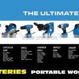 10PC CORDLESS POWER TOOL KIT 18 VOLT 3 X Li-Ion BATTERIES thumbnail-3