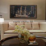 3-Panel MDF Paper Print Map Modern Canvas Wall Art Living Room Decoration thumbnail-2