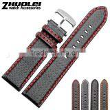 Luxury Genuine Leather Watchband With Deployment Buckle Watch Band Strap 18mm 20mm 22mm