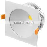 Anti-dazzle design Patented Square Shape Ra>80 Make color vivider 20W COB LED Downlight Widely used in commercial lighting