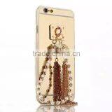 Luxury Mirror Chain Ring TPU Mobile Phone Cover Case For Apple IPhone 5 G 6 6S Plus thumbnail-4