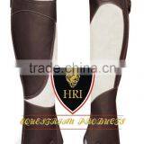 Brown With White Leather Half Chaps&Gaiters / Horse Riding Geniun Leather Half Chaps / Horse Riding Natural Leather Half Chaps thumbnail-1