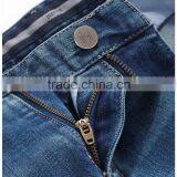 Light Blue Men Jeans Fashion Autumn Apring Cotton 4 Pocket Vintage Blue Basic Mens Denim Jeans With Skinny Leg and 3d Whiskers thumbnail-3