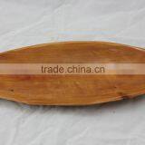 Solid Wood Dried Fruit Snack Dish Olive Point Shape Wooden Plate thumbnail-4