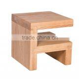 Small Wooden Stool AKA Natural (Word F Wooden Bench) European Style thumbnail-3