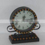 100646EA-Acrylic Diamond Metal Table Clock