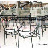 Table & Chair Set, Iron Table & Chair, Outdoor Furniture thumbnail-1