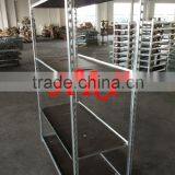 Wooden Mobile Flower Carts for Sale,logistic Cart Flowers Revolving Cars TransportMesh Cart .Steel Roll Trolley Garden Tool Cart thumbnail-2