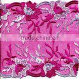 Romantic Floral Pattern Design Allover Mesh Embroidery Lace thumbnail-1