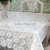 Elegance PVC Lace Table Cloth,round Vinyl Tablecloth thumbnail-1