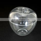 Acrylic Candys Box / Snack Canister / Cookie Jar - Popular Apple Shape