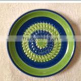 ceramic grating plate handpainted grater plate