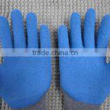 10 Guage High Quality Blue Foaming Latex Coated Safety Work Gloves thumbnail-6