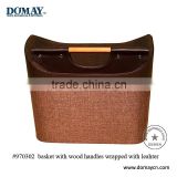 Decorative Faux leather storage basket