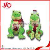 Attractive Design Stuffed Frog Toys for Valentine's Day, Green Frog Plush Toy thumbnail-3