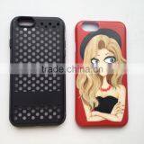 2 in 1 Design Phone Case With Custom Pattern and Logo for Iphone 6 Case