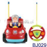 2ch Cartoon R/C Fire Truck Radio Control Toy for Toddlers With Light and Music thumbnail-3