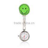 Green Smile Face Clip Watch Nurse Watch China Wholesale(WACH-N007-03D) thumbnail-1