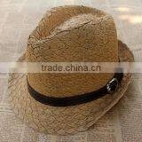 New Product High Reflective Straw Fedora Hat With Ears thumbnail-4