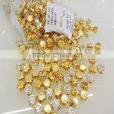Rhinestone	Apparel Jewerly Cup Chain Rhinestone Crystal Cup Chain Round Trimming Bags For Garment Accessories