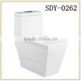 wholesale in alibaba Sanitary ware water toilet price Bathroom toilet bowl siphonic one piece square toilet wc