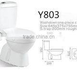 wc Toilet Chaozhou Sanitary Ware Two Piece Toilets Ceramic Washdown s Trap p Trap Cheap Toilet Y803 thumbnail-2