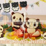 kitchenware children gift lunch snack food maker cutter mold plastic container trimmer food snack sweets Panda Cookie Trimmer