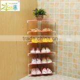 Simple Corner Plastic Storage Shoe Rack thumbnail-5
