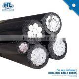 XLPE Insulated Aerial Bundled Cables 6.35/11,12.7/22,19/33kV Thermocouple Abc Overhead Cable Wires thumbnail-2