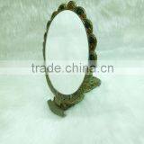 Vintage Style Bronze Cosmetic Pocket Mirror thumbnail-1