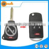 3 Button Flip Remtoe Key Blank Case Shell Cover for Chrysler Dodge JEEP