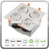 High Quality Square Adjustable Heads LED Grille Downlight thumbnail-6