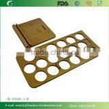 Collapsible Bamboo Kitchen Rack for Spice Bottles , Simple Design Spice Rack thumbnail-4