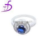 2015 Hot-seller Crystal Silver Jewelry Precious Stone Ring in Silver thumbnail-1