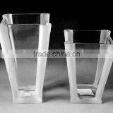 Creative Artistical Straight Clear High Quality Glass Vase for Decoration thumbnail-3