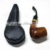 2014 leather high quality smoking set bag cooperation customized souvenirs
