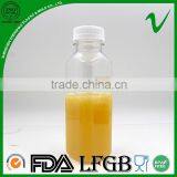 Custom Made Clear PET Square 400ml PET Plastic Bottles for Juice Packaging thumbnail-2