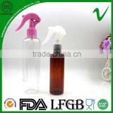 PET Boston Round Empty 120ml Deodorant Plastic Bottle With Trigger Sprayer thumbnail-4