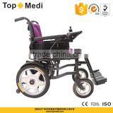 TOPMEDI Best Selling Cheap Price Foldable Electric Wheelchair for Elderly and Disabled People thumbnail-3