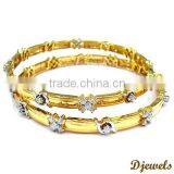 Diamond Gold Bangles, Diamond Bangles, Bangle Jewelry thumbnail-3
