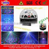LXG118 6pcs*1W RGBYWV AUTO Sound Magic Crystal Ball LED Light