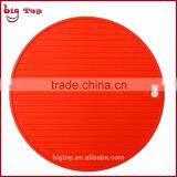BT0124 Wholesale Round Shape Silicone Table Mat Insulating Pat Cup Mat Kitchen Utensil thumbnail-2
