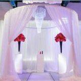Rk Luxury Round Red Pipe and Drape for Western Wedding Decorations Factory Price thumbnail-1