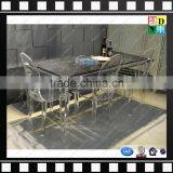 Factory Wholesale Square Acrylic Dinning Table From Shenzhen Yidong thumbnail-2