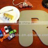 White Painted Wooden Carved Letter For Craft Hot Sell thumbnail-1