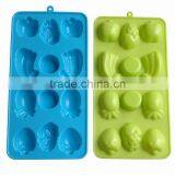 2014 Fruit Design Lfgb Food Safety Factory 12 Holes Silicone Ice Tray