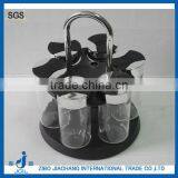 6 Pcs Glass Spice Jar Set With Plastic Stand thumbnail-1