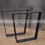 Wholesale 28 Inch Metal Flat Steel Black Coated Wood Furniture Feet thumbnail-2